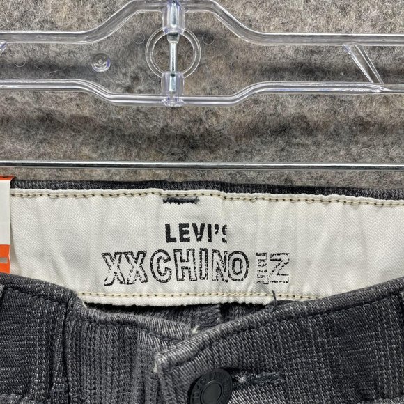 Levis XX Chino Pants Men Small Gray EZ Pants Outdoors Stretch Fit Plaid Straight - Picture 5 of 12